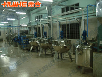 精美展示烏龍茶飲料生產線_烏龍茶自動化生產線實拍圖,讓客戶更直觀的了解我們的產品!